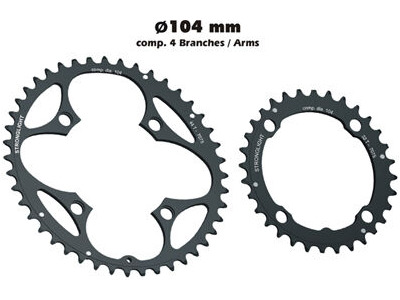 STRONGLIGHT 104 BCD Zicral Outer Chainring
