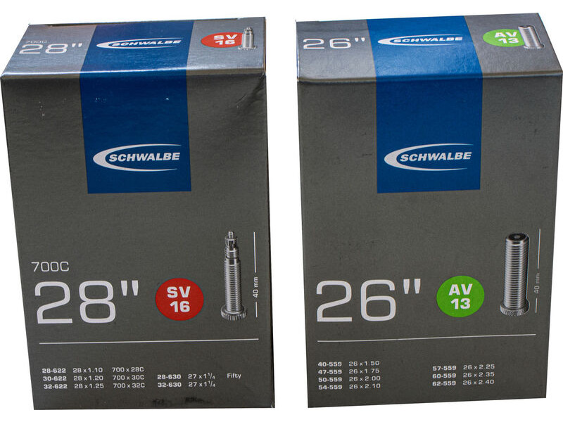 SCHWALBE Inner Tubes click to zoom image