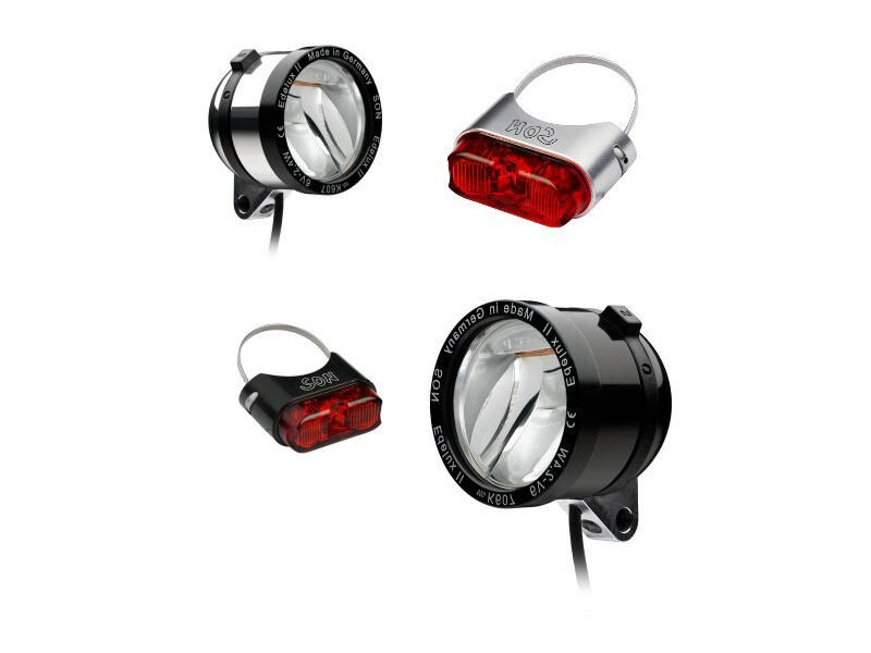 SCHMIDT SON Edelux II Dynamo Lighting Bundle click to zoom image