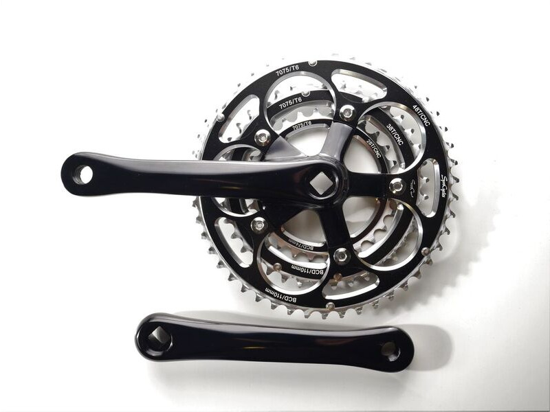 SPA CYCLES TD-2 Touring Triple Chainset with Zicral Rings click to zoom image