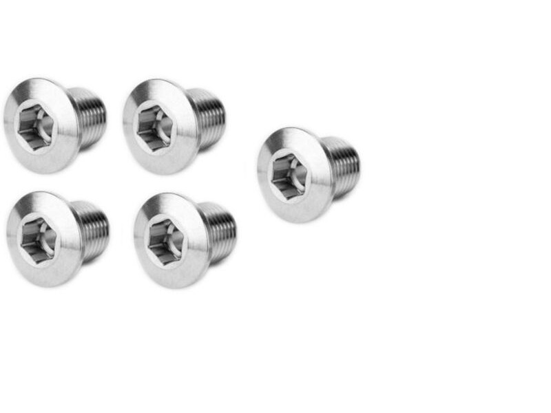 SPA CYCLES Stainless Chainring bolts (head) x5 click to zoom image