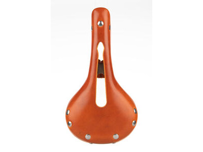 SPA CYCLES Aire Open Leather Saddle  Honey without synthetic backing  click to zoom image