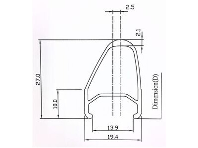 KINLIN XR-27R Asymmetric click to zoom image