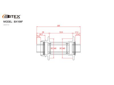 BITEX BX106F Front Hub click to zoom image