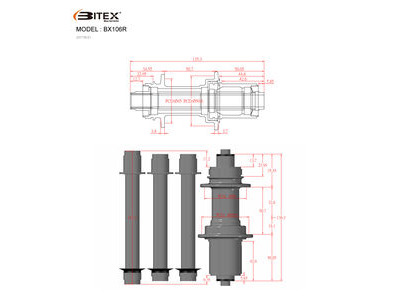 BITEX BX106R Rear Hub click to zoom image