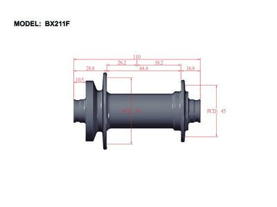 BITEX BX211F Boost Front Hub click to zoom image