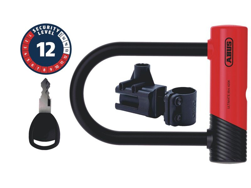 ABUS Ultimate Mini 420 D-Lock 140mm & Cobra 10/120 Loop Cable click to zoom image