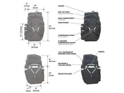 ARKEL XM-45 Bikepacking Panniers (Pair) click to zoom image