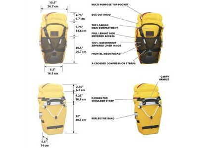 ARKEL XM-28 Bikepacking Panniers (Pair) click to zoom image