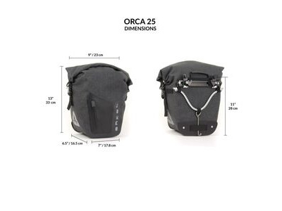 ARKEL Orca Panniers 25L (Pair) click to zoom image