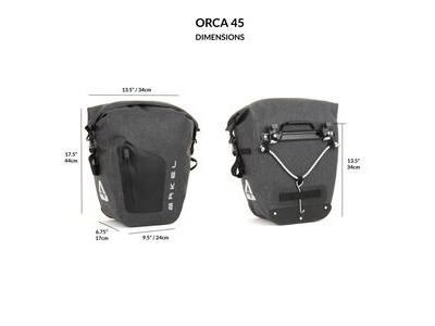 ARKEL Orca Panniers 45L (Pair) click to zoom image