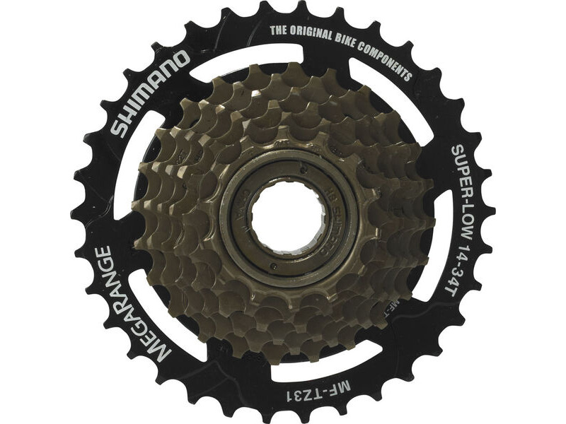 SHIMANO 7 Speed MF-TZ510 Megarange Freewheel 14-34 click to zoom image