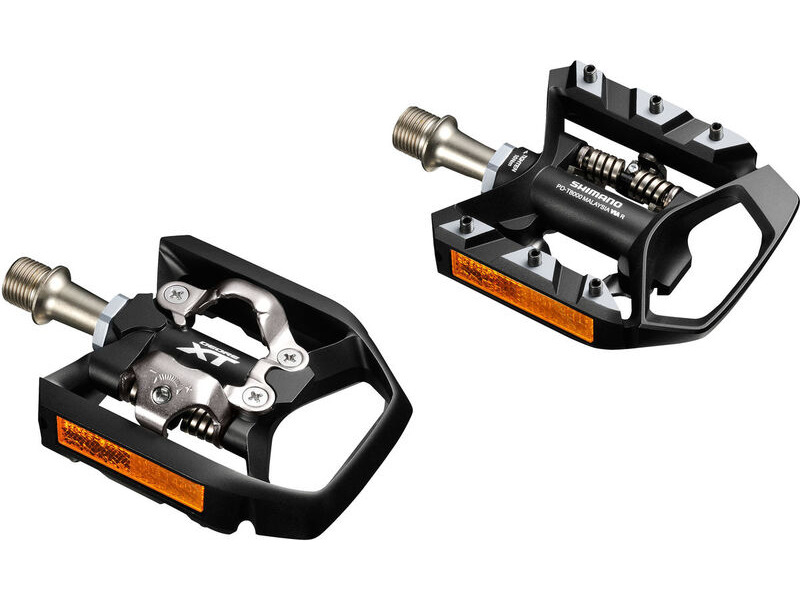 SHIMANO XT PD-T8000 Flat/SPD Trekking Pedals click to zoom image