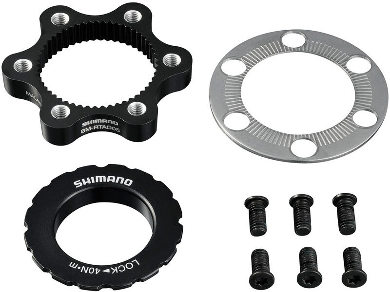 SHIMANO SM-RTAD05 6-Bolt Rotor to Centre-Lock Hub Disc Adapter click to zoom image