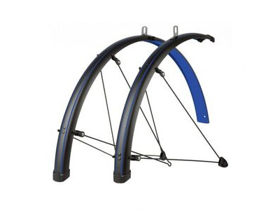 SKS Stingray Mudguards 700c 46mm Matt Black/Ocean Blue  click to zoom image